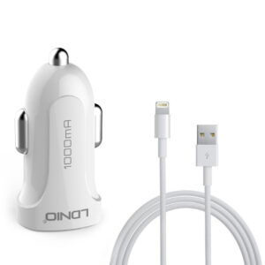 LDNIO Portable Car Charger with Type C Cable DL-C17 V8