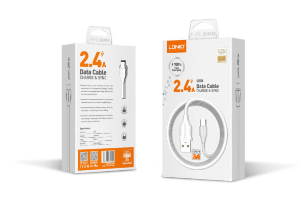 LDNIO LS362 USB TO TYPE C 2.4A 2M CABLE