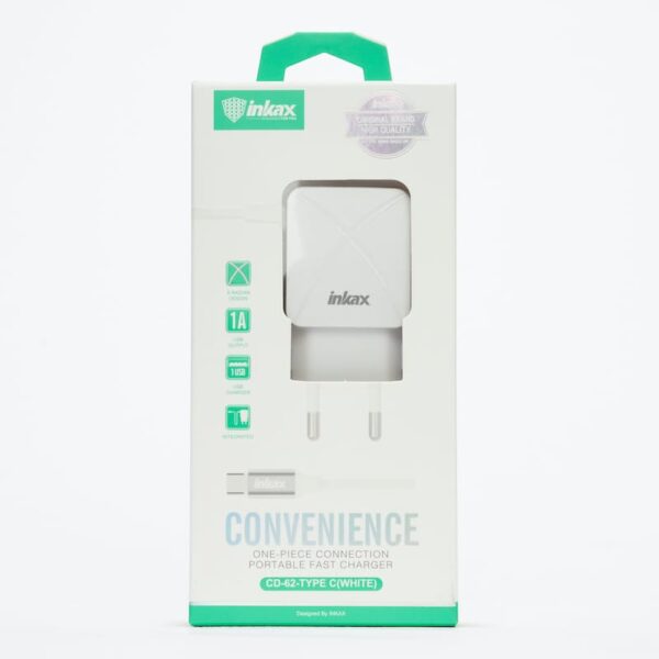 INKAX CD-62 Type-C 5V1A White