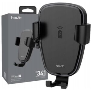 HAVIT H341 2 in 1 Mobile Phone Wireless Charger & Gravity Car Holder Black